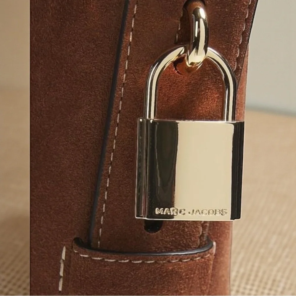 MARC JACOBS Suede Shoulder Bag in Cognac (NWT)
